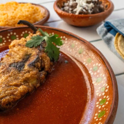 Masa-battered Chile Relleno