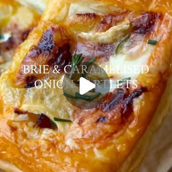 Brie &amp; Caramelised Onion Tartlets
