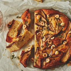 Pear, Pepper And Parmesan Cake