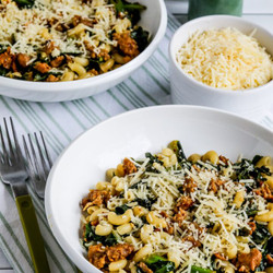 Italian Sausage Pasta With Collard Greens
