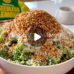 Broccoli Caesar Salad With Lemony Breadcrumbs