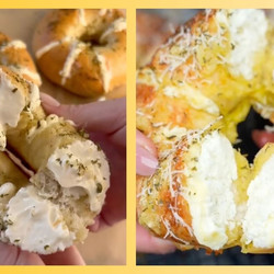 Cream Cheese-stuffed Bagels