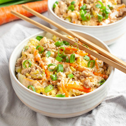 Turkey "egg Roll In A Bowl" With Spicy Mayo