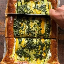 Courgette, Ricotta, Basil And Lemon Tart