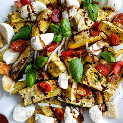 Traeger Smoked Zucchini And Summer Squash Salad