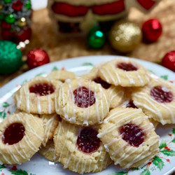 Raspberry Thumbprint Cookies
