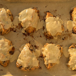 Maple Tahini Chocolate Chunk Scones