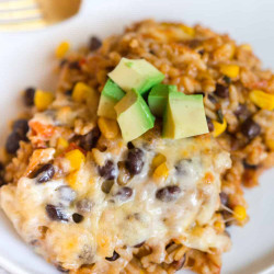 Chicken Taco Rice Casserole