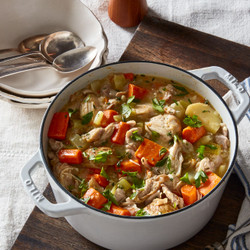 Chicken Stew With Potatoes, Carrots &amp; Celery