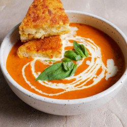 Roasted Tomato Soup &amp; Cheese Toastie