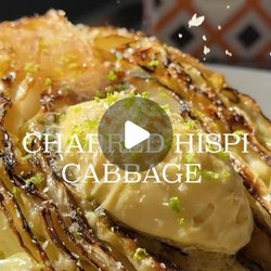 Charred Hispi Cabbage With Miso Butter And Smoked Salt