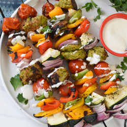 Falafel Vegetables Kabobs