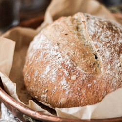 High Altitude No Knead Bread (rustic Artisan Boule)