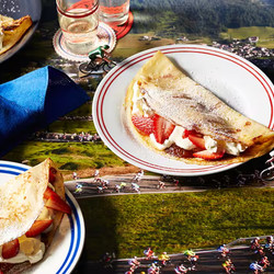Brittany Crêpes With Strawberries (crêpes De Bretagne Aux Framboises) Gabriel Gate