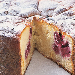 Raspberry Sour Cream Tea Cake