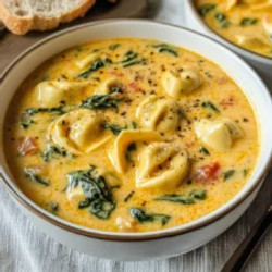 Creamy Spinach Tortellini Soup Recipe