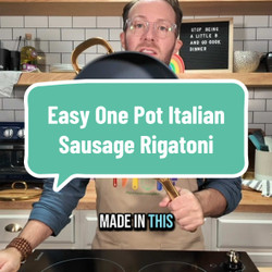 One Pot Italian Sausage Rigatoni
