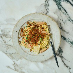 Julia Busuttil Nishimura’s Luxe Lunchtime Tuna Spaghetti