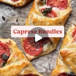 Caprese Puff Pastry Bundles
