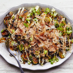 Okonomiyaki Brussels Sprouts