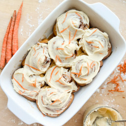 Sourdough Carrot Cake Cinnamon Rolls