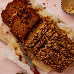 Pumpkin And Chocolate Crumble Loaf Cake