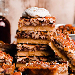 Salted Maple Pecan Pie Bars