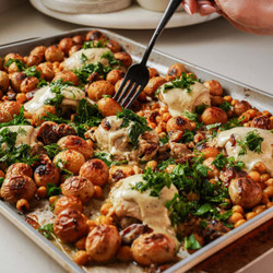 Sheet Pan Chicken And Potatoes