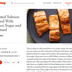 Roasted Salmon Glazed With Brown Sugar And Mustard