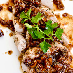 Pork Loin With Balsamic Fig Sauce