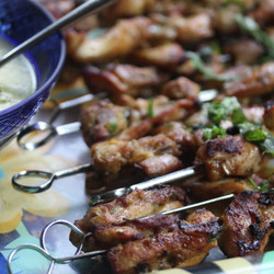 Chicken Curry Skewers - Cook Eat Run
