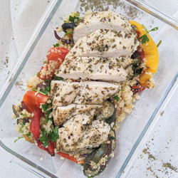 Baked Herb Chicken Breasts With Couscous Meal Prep