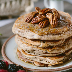 Gluten Free And Maple Sweetened Buckwheat Pancakes