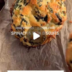 Laine’s Keto Spinach &amp; Feta Biscuits