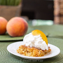 Fresh Peach Dump Cake Recipe