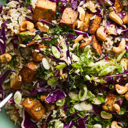 Toasted Coconut Rice Salad