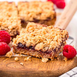 Raspberry Crumble Bars