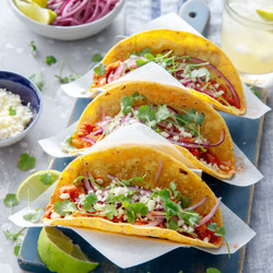 Saucy Chicken Tinga Tacos