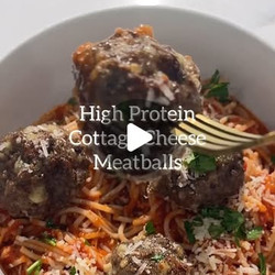 High Protein Cottage Cheese Meatballs