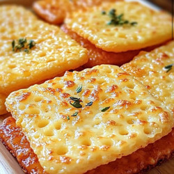 Keto baked cheese crackers