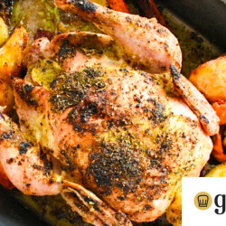 Air-fryer Roast Chicken And Vegetables