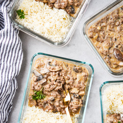 Ground Beef Stroganoff {meal Prep}