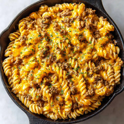 Creamy Ground Beef Pasta: The Ultimate Cheesy Skillet Dinner