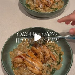 Gluten Free Creamy Lemon Garlic Chicken And Orzo