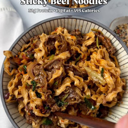 Sticky Beef Noodles