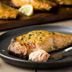 Mustard Glazed Grilled Salmon