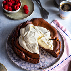 Double Chocolate Basque Cheesecake