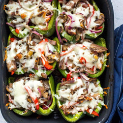 Philly Cheesesteak Stuffed Peppers