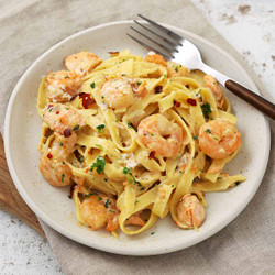 Salmon And Prawn Pasta