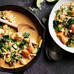 Cauliflower-sweet Potato Curry